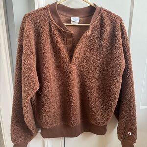 Champion unisex men’s / women’s  Brown Fleece Sweater